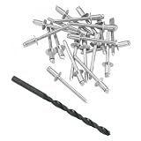 Diámetro: 4,8 x 12 mm BIHR - Kit Rivets Inox Silencieux Moto Scooter 4.8x12mm [CRIVET10]