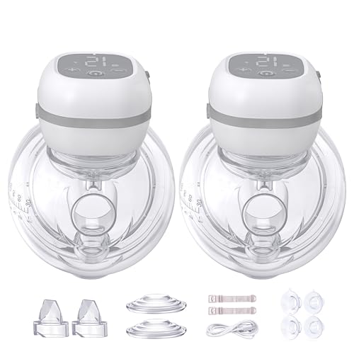 Haokoo Electric Breast Pump Wearable Hands-Free & Ultra Quiet 40dB Portable Pump with 3 Modes & 12 Levels Long Battery Lightweight 201g