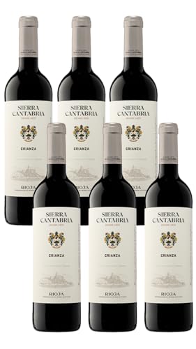 Sierra Cantabria Crianza – Vino Tinto D.O.Ca. Rioja | Pack de 6 Botellas (75 cl) | Envío Gratis | Tempranillo Clásico y Elegante