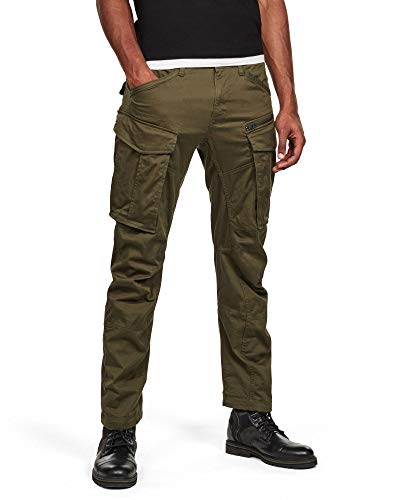 G-STAR Men's Rovic Zip 3D Regular Tapered Pants, Green (dk Bronze Green D02190-5126-6059), 27W / 32L