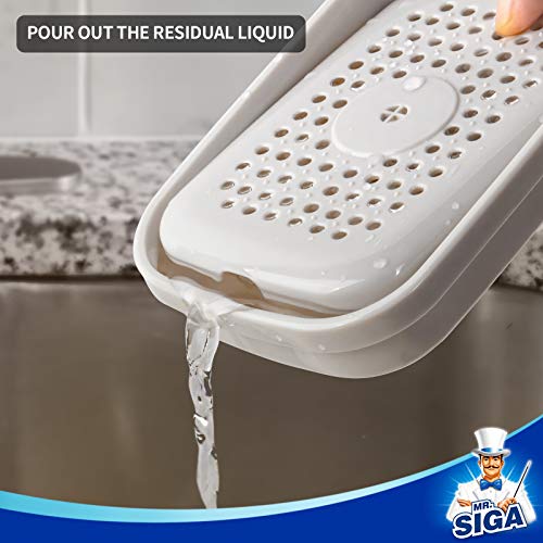 Image of MR.SIGA Dish Soap Dispenser with Sponge Holder for Kitchen, White