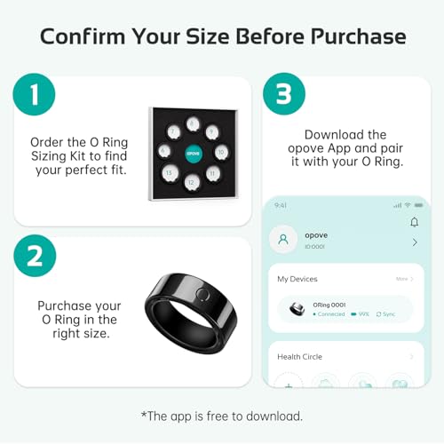 Image of opove O Ring Smart Ring for Women Man, No Subscription, Comfortable Wearing