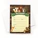 50 Cute Rustic Woodland Forest Animals Baby Shower Invitations and Envelopes (Large Size 5x7) - Baby Shower - Birthday Party - Any Occasion - Fox, Hedge Hog, Deer, Squirrel, Raccoon, Bear