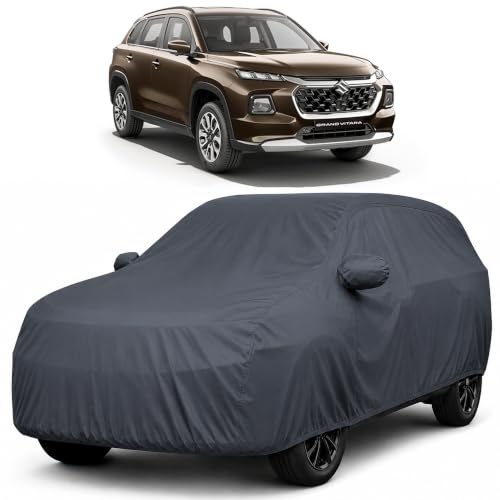 Image of Autofact Premium Car Cover for Grand Vitara | All Weather Waterproof Full Body Car Cover | Light-Weight Triple-Stitched Outdoor Shield with UV Protection, Dustproof & Heat-Resistant