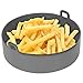 Pentola in Silicone per Friggitrice ad Aria,Accessori per Friggitrice ad Aria in Silicone,Pentola per Frittura Cestino per Friggitrice ad Aria 19 x 5.5cm Riutilizzabile