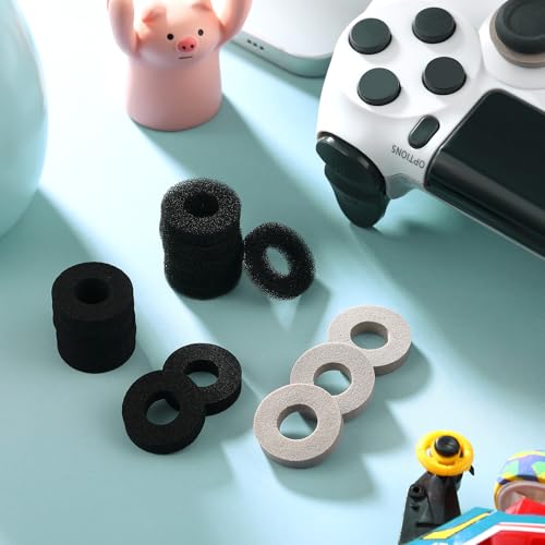 Image of 18 Pieces Precision Control Ring Aim Assist Precision Target Rings Motion Control Compatible with PS4, PS5, Xbox One, Xbox Series X, Switch Pro and Scuf Controller Grips (6 Hard, 6 Soft and 6 Easy)