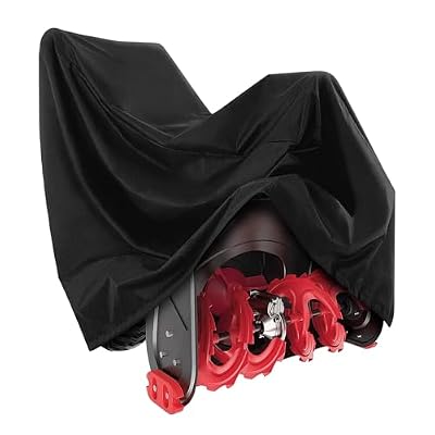 bruwaa Snow Blower Cover, 600D Heavy Duty Waterproof Oxford Cloth, Universal Fit, Outdoor Protection, Snowblower Cover Universal - Black