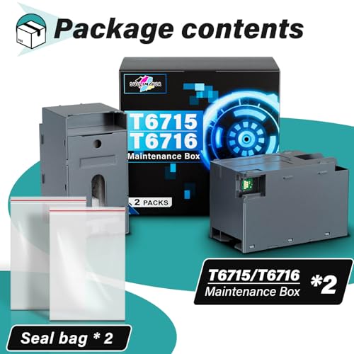 Boîte de maintenance d'encre T6716 pour optimiser l'impression intensive Epson WorkForce - 5