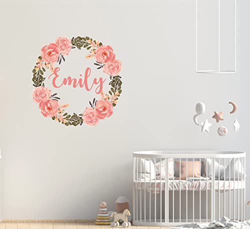 Vinilo decorativo floral rosa personalizada 15x15 pulgadas miniatura 2