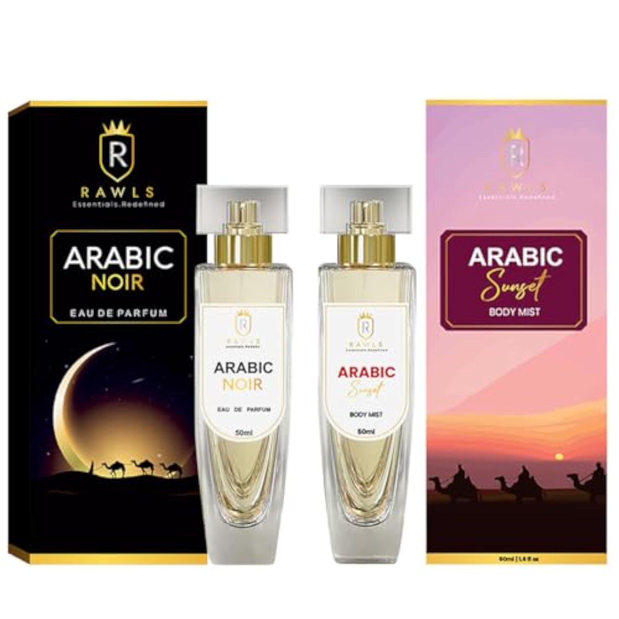 Arabic Sunset & Noir Perfume Mist Set, 50ml x 2