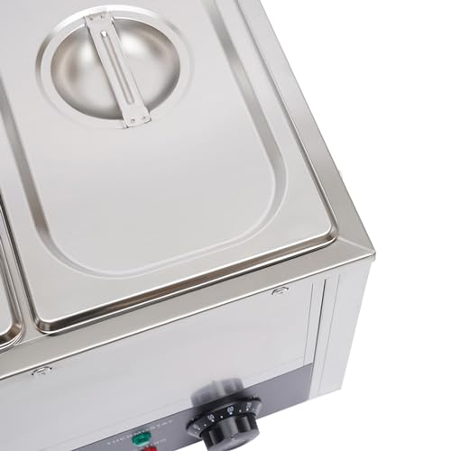 Edelstahl Buffetwärmer, speisenwärmer elektrisch, 7L, 850W, in Restaurants, Kantinen, Imbissbuden, Schnellrestaurants usw. verwendet. – Bild 3