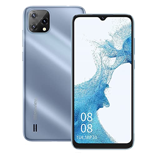 Blackview Android Phone, A55 Phone, 4G Dual Sim Unlocked Cell Phones, 3 Sim Card Slots, 16Gb Rom/Sd 128Gb Expand Unlocked Smartphones, 4780Mah Cell Phone, Android 11 Os/6.5" Hd/Face Id T-Mobile Phone #TOP10