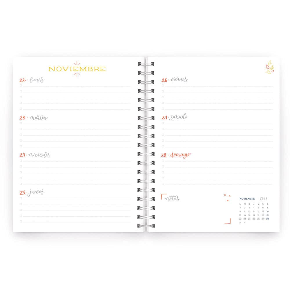 Miquelrius - 2021-2022 School Diary, Plus Size 15 x 21.3 cm, Week View, Happy Letters Carrera, Spanish Language - Image 2