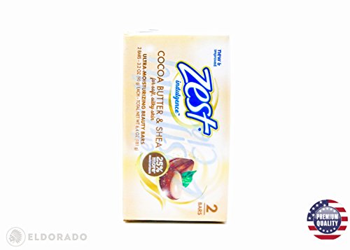 Image of Zest Creamy Cocoa Butter & Shea Soap, 6 Bars, 3.2 Oz. Each