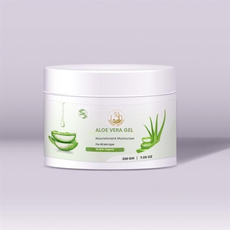 Pure Aloe Vera Gel - 200g Cooling&Soothing, Refreshing and Moisturising for All Types Skin care and hair care