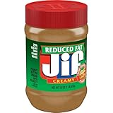 Jif Reduced Fat Creamy Peanut Butter Spread - 60% Peanuts, 16 Ounces