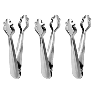 IJstang, verpakking van 3 stuks, ideaal voor het serveren van ijsblokjes en levensmiddelen in keukens, bars, pubs, restaurants en buffetten, voor privé- en professioneel gebruik, voor het serveren van