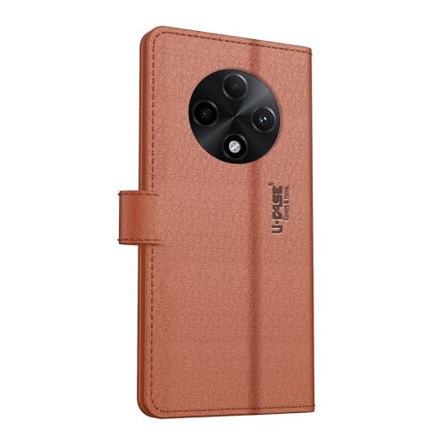 Image of U-Case Compatible with Realme 13 Plus 5G / Realme P1 Speed 5G Flip Cover| Leather Finish | Inside Pockets & Inbuilt Stand | Shockproof Wallet Style Magnetic Closure Back Cover Case
