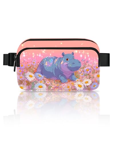 Image of Hippo Fanny Pack for Women Belt Bag Fashion Everywhere Waist Pouch Lightweight Crossbody Bags with Adjustable Strap