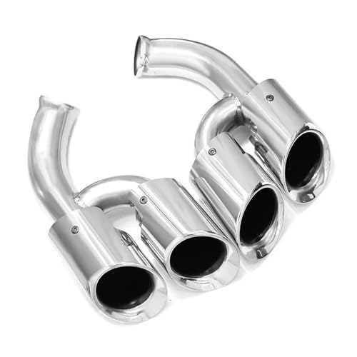 Embout echappement silencieux voiture buse inox argent pour Cayenne