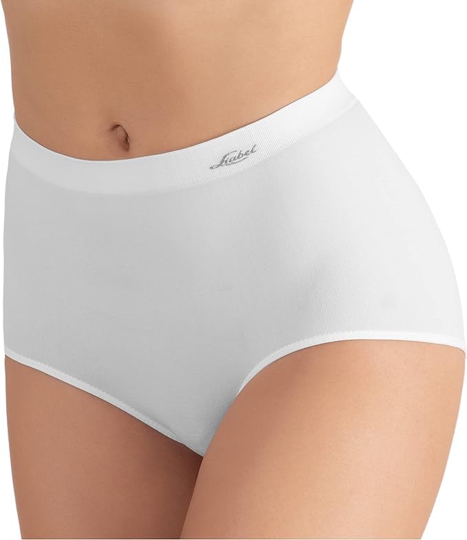 Liabel 2 Coulotte Contenitiva in Seamless - Mutanda Modellante a Vita Alta in Microfibra Senza Cuciture. Culotte Effetto Pancia Piatta - Shapewear Made in Italy. (ML, Bianco)