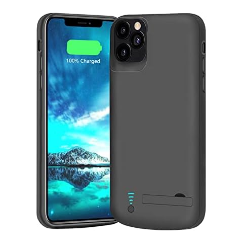 BAHOND Battery Case for iPhone 12 & iPhone 12 Pro, 5000mAh Rechargeable Extended Battery Charging Charger Case, Add 100% Extra Juice, Support Wire Headphones (6.1 inch) Cover
