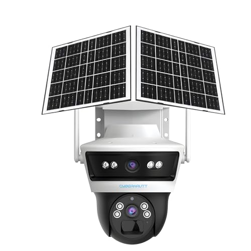 Image of XUGA-Cybernautt Premium Series X20B Dual Solar 4+4MP 4G SIM Based Wireless Outdoor CCTV Camera | Solar Powered | Color Night Vision | Motion Detection | Weatherproof | 256GB SD | Use Air-tel 4G Sim