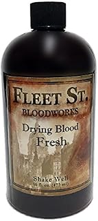 Fleet Street Bloodworks Drying Blood Fresh 16 oz - Alcohol Based Drying Blood - Washable