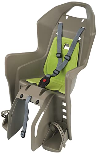 Portabebé Polisport Koolah CFS silla de bicicleta trasera marrón y verde para portaequipajes 2