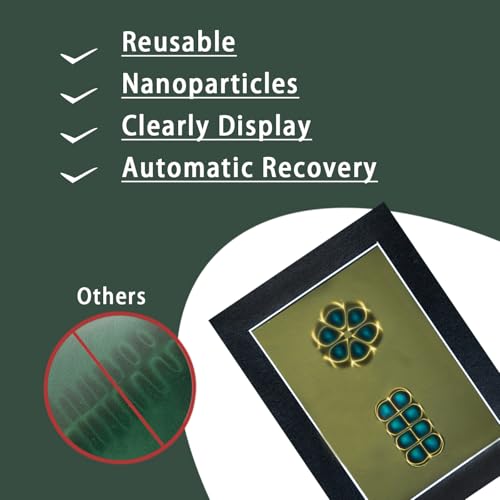 Image of 4 x 6 Inch Magnetic Field Viewing Film, Magnetic Field Viewer, Magnetic Flux Display, Magnet Pattern Detector, Scientific Project Teaching, Automatic and Reusable Recovery