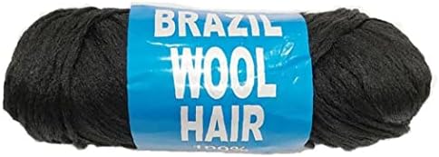 TOSSPER 70g/ball Brazilian Wool Hair Yarn for Braiding African Wig Artificial Senegalese Twisting Wig Hair Attachment Knitting Salon