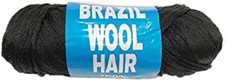 TOSSPER 70g/ball Brazilian Wool Hair Yarn for Braiding African Wig Artificial Senegalese Twisting Wig Hair Attachment Knitting Salon