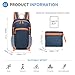 SUIKIHUM Foldable Backpack for Men Women Lightweight, Hiking Daypack Packable Water-Resistant, Travel Day Backpack w/Breathable Straps Camping, Dark Blue