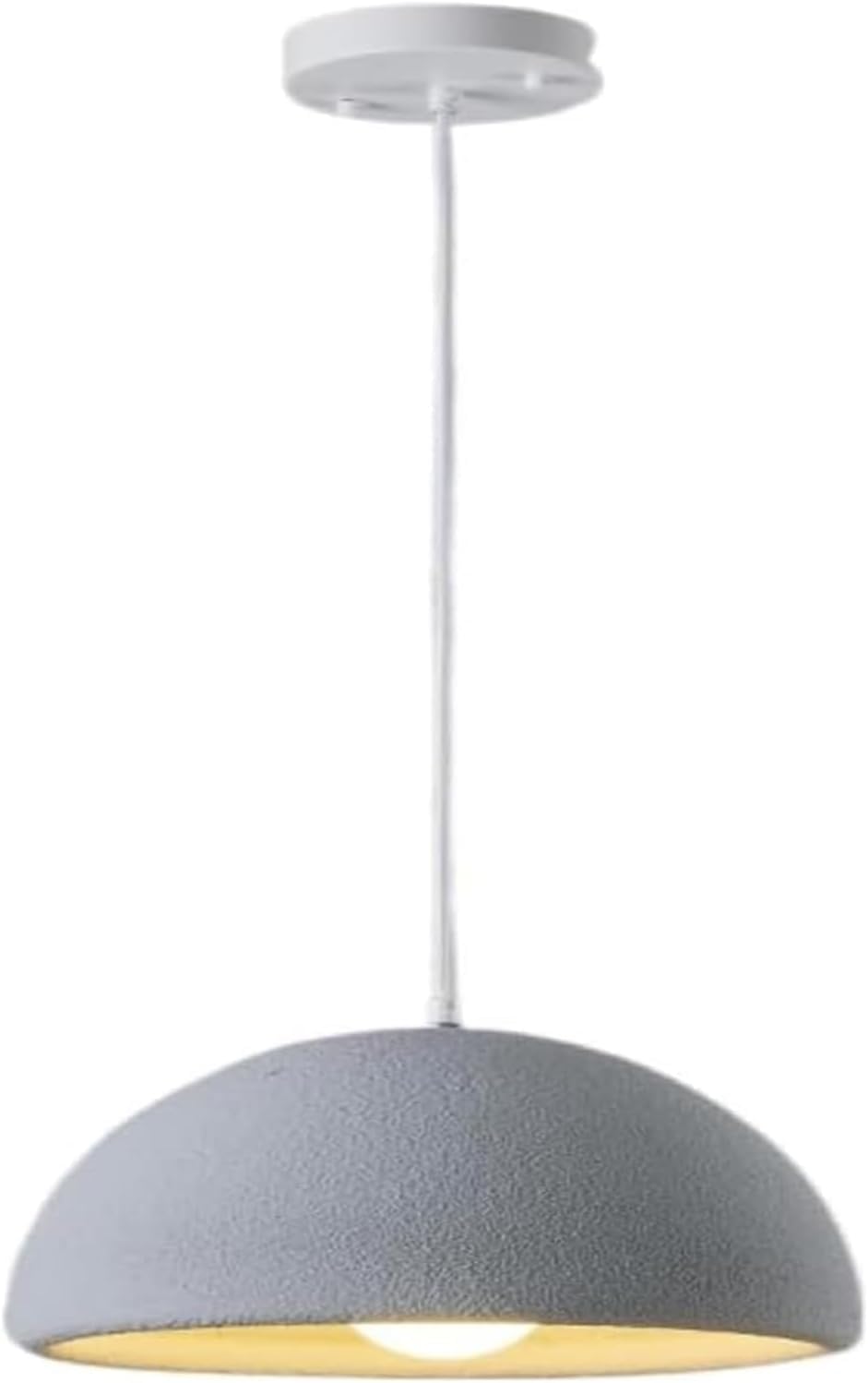 Luminaire suspendu dôme crème E27 au-dessus de l'évier pour une cuisine chaleureuse