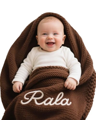 STELABUN Personalized Embroidered Baby Blanket for...