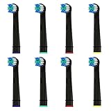 【Teilen & Farbringe】Der Familienpaket Toothbrush heads hat 4 farbige Ringe zur einfachen Unterscheidung mit der Familie, HSYTEK ist in einem kompakten Design verpackt und gemeinsam bauen wir ein grünes Zuhause.