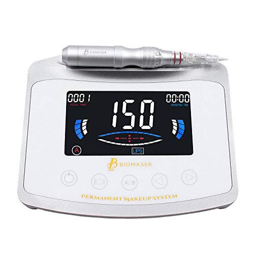Permanent Makeup Machine-BIOMASER Touch Screen Permanent Makeup Device Kit Intelligent Digital CNC Aluminum LED Tattoo Machine