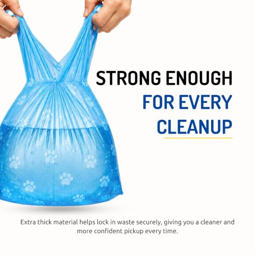 Image of PETS EMPIRE Roll Dog Poop Bags Extra Thick and Strong Leak Proof Poop Bags for Dogs (8 Count)