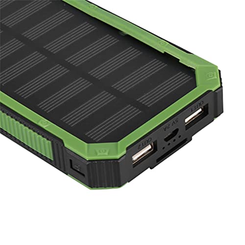 Power Bank op zonne-energie, 20.000 mAh, draagbare oplader, snel opladen, dual USB, groen, doe-het-zelfset voor sport en school - Afbeelding 5