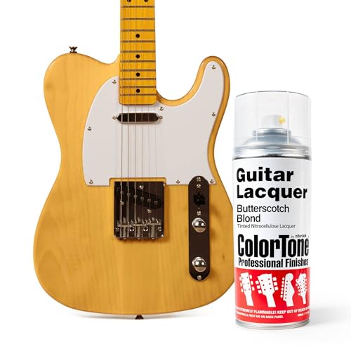 Colortone Aerosol Guitar Lacquer Spray, Butterscotch Blonde, Semi-Translucent Finish