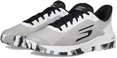 Skechers Men's Pickleball Viper Court Pro 2.0 Sneaker – White/Black X‑Wide Athletic Shoe for Court P...