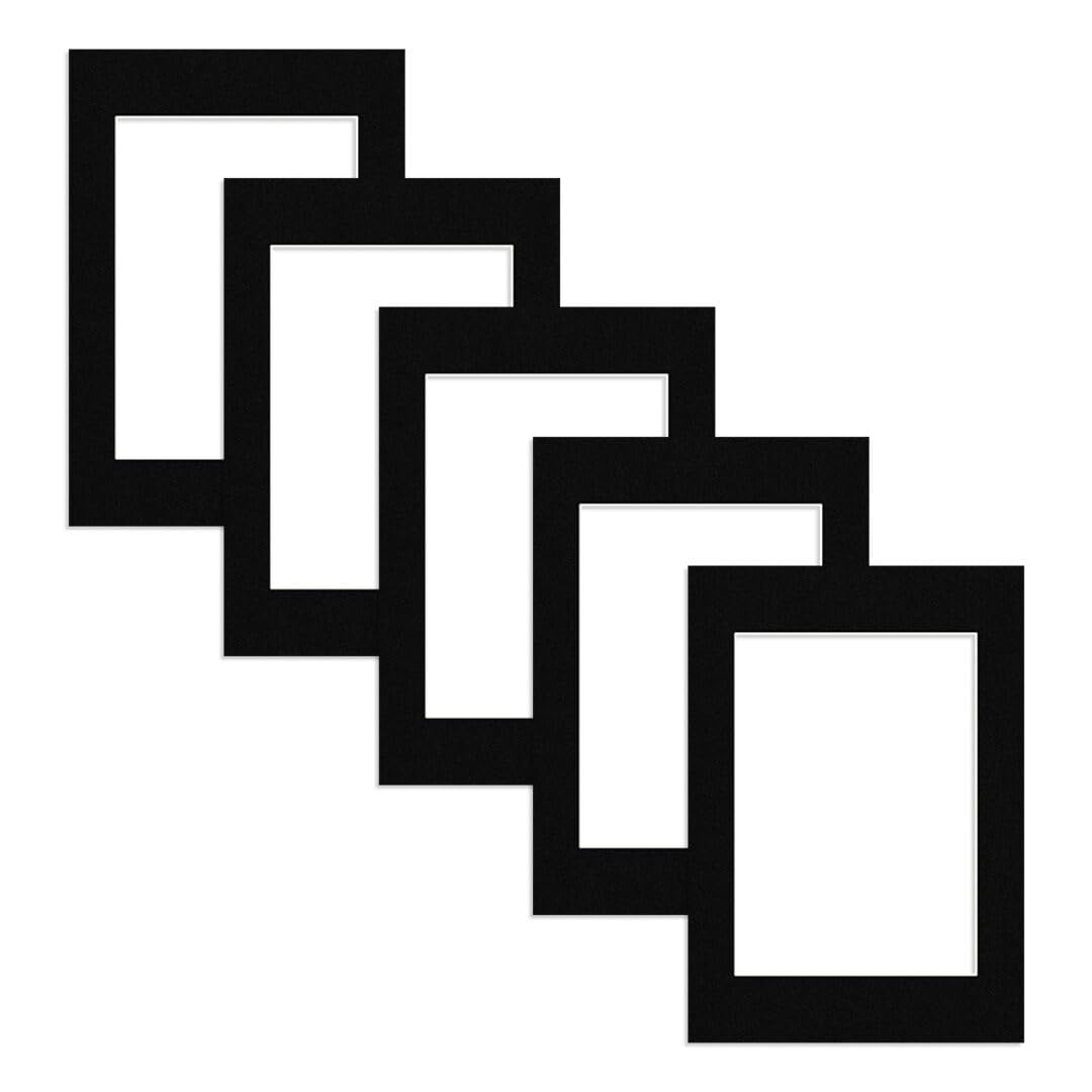 Alison Kingsgate A1 Picture Mounts for A2 Aperture – Precision Cut Cardboard Photo Mounts – Ideal for Frames, Posters, Prints, Artwork & Certificates – (Pack of 5) — image 1