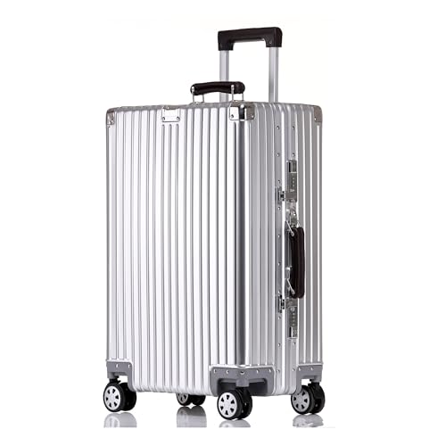 All Aluminium Hard Shell Suitcase Medium Size Travel Metal Suitcase