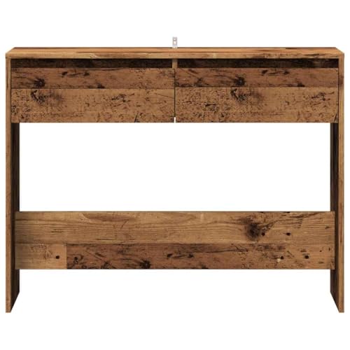 Consola de madera vieja de 100x35x76,5 cm para pasillo 5