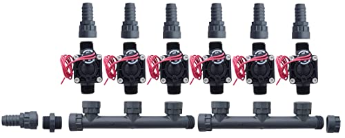 Évitez les fuites de jardin avec le kit soupape collecteur Hunter PGV100 6 zones pré-assemblé