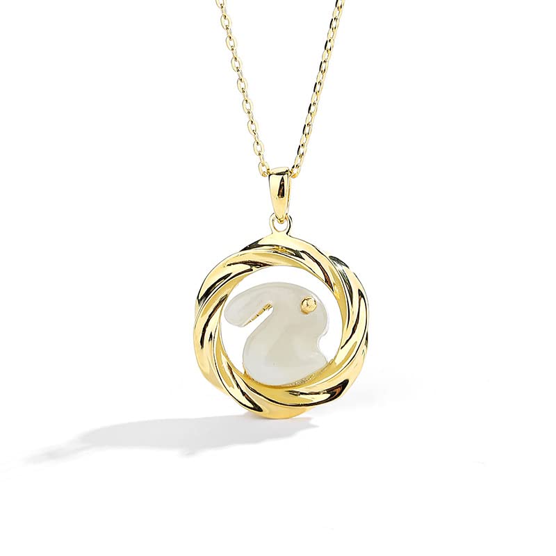 Collier de lapin en or, cadeau d'anniversaire idéal pour femme unique