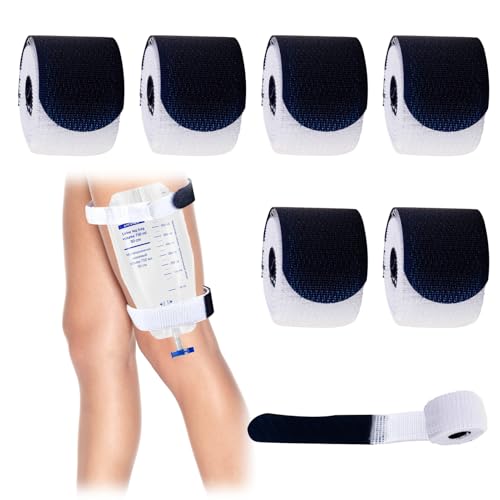 6 Pezzi Porta Sacca Catetere Da Gamba, Cinturini Per Sacca Da Gamba Per Catetere, Supporto Per Sacca Didrenaggio Urinario, Utilizzato Per Il Fissaggio Sacche Per Urina E Sacche Per Catetere