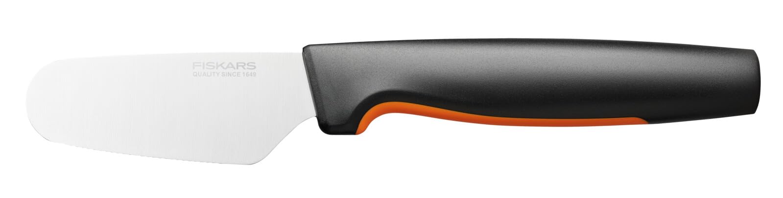Fiskars Butter Knife, Functional Form, Total Length: 20 cm, Japanese Stainless Steel/Plastic, 1057546, Silver/Black/Orange