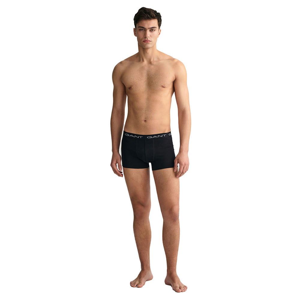 GANT Men's Trunks Pack of 5, black, L