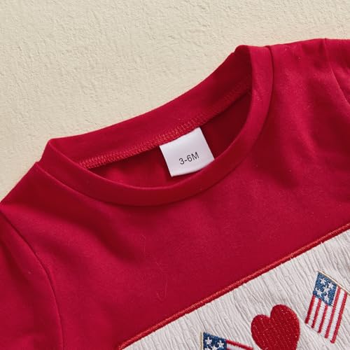 Image of 4th Of July Toddler Boy Outfit Popsicle American Flag T-Shirt and Gingham Plaid Shorts Set Independence Day Clothes